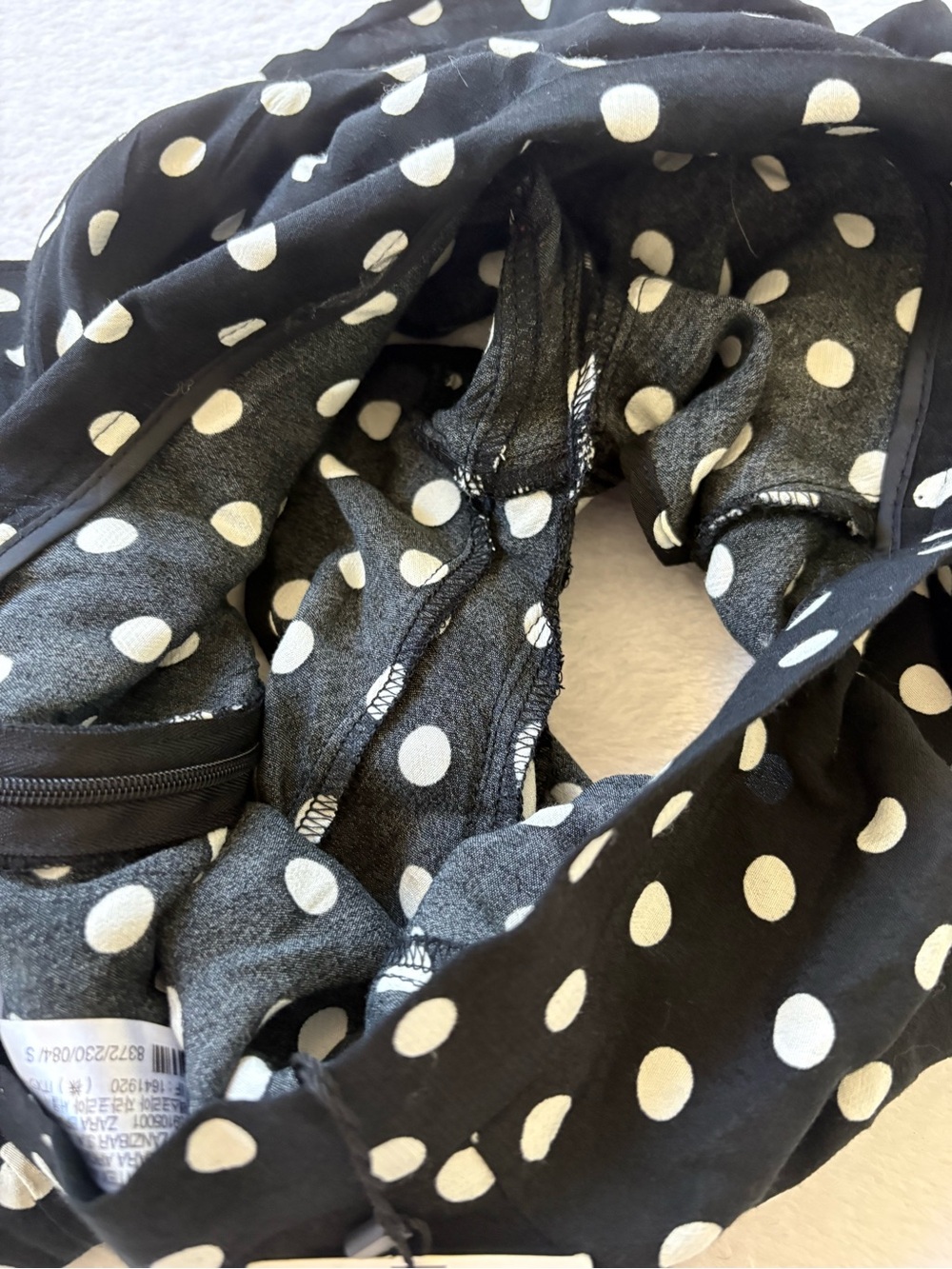 Zara Black Polka Dot Ruffle Skort - Picture 9 of 9